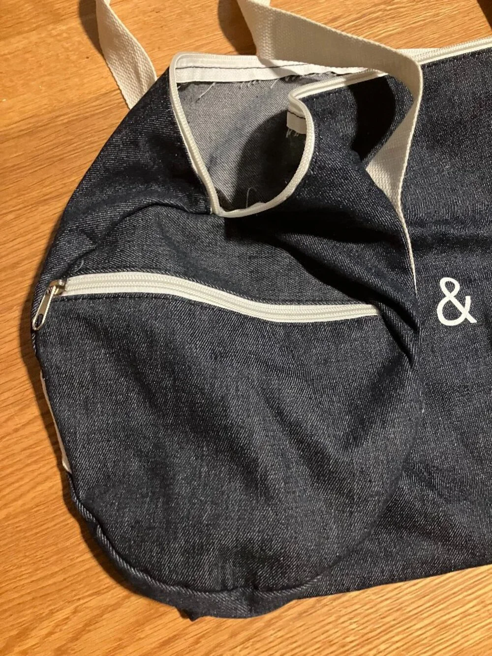 Denim Gym and Juice Bag